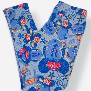 NWOT LuLaRoe Mickey Mouse OS Leggings. Blue Red White Sailor Hat